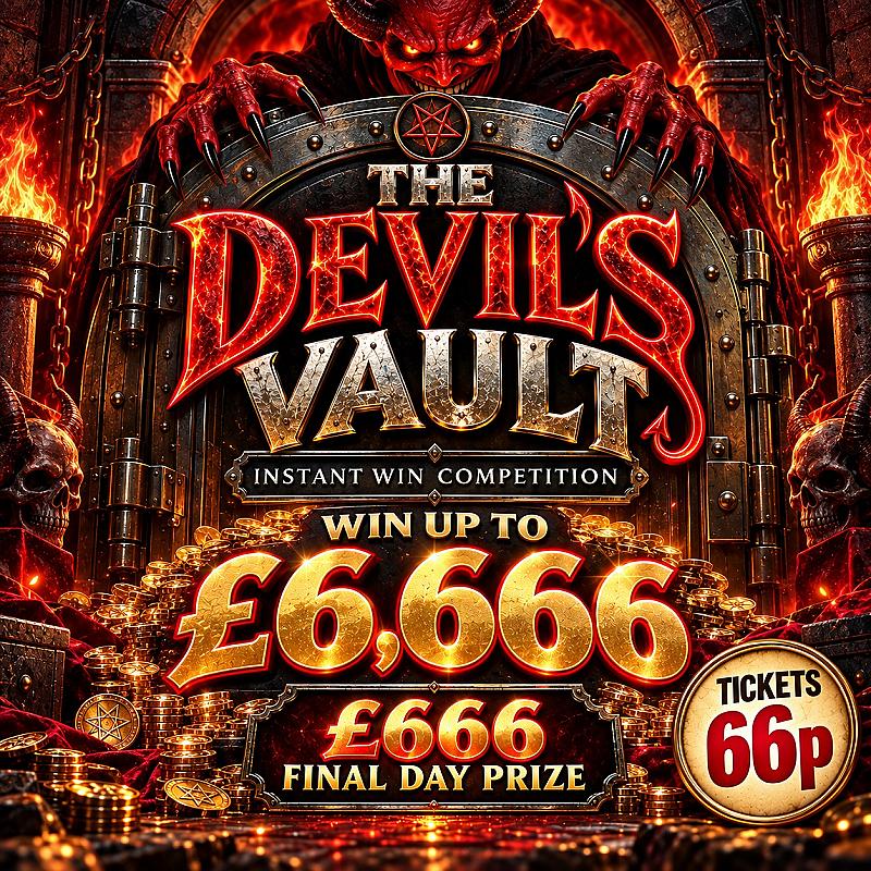 DEVILS VAULT WIN UPTO £6,666 INSTANTLY - £666 END PRIZE