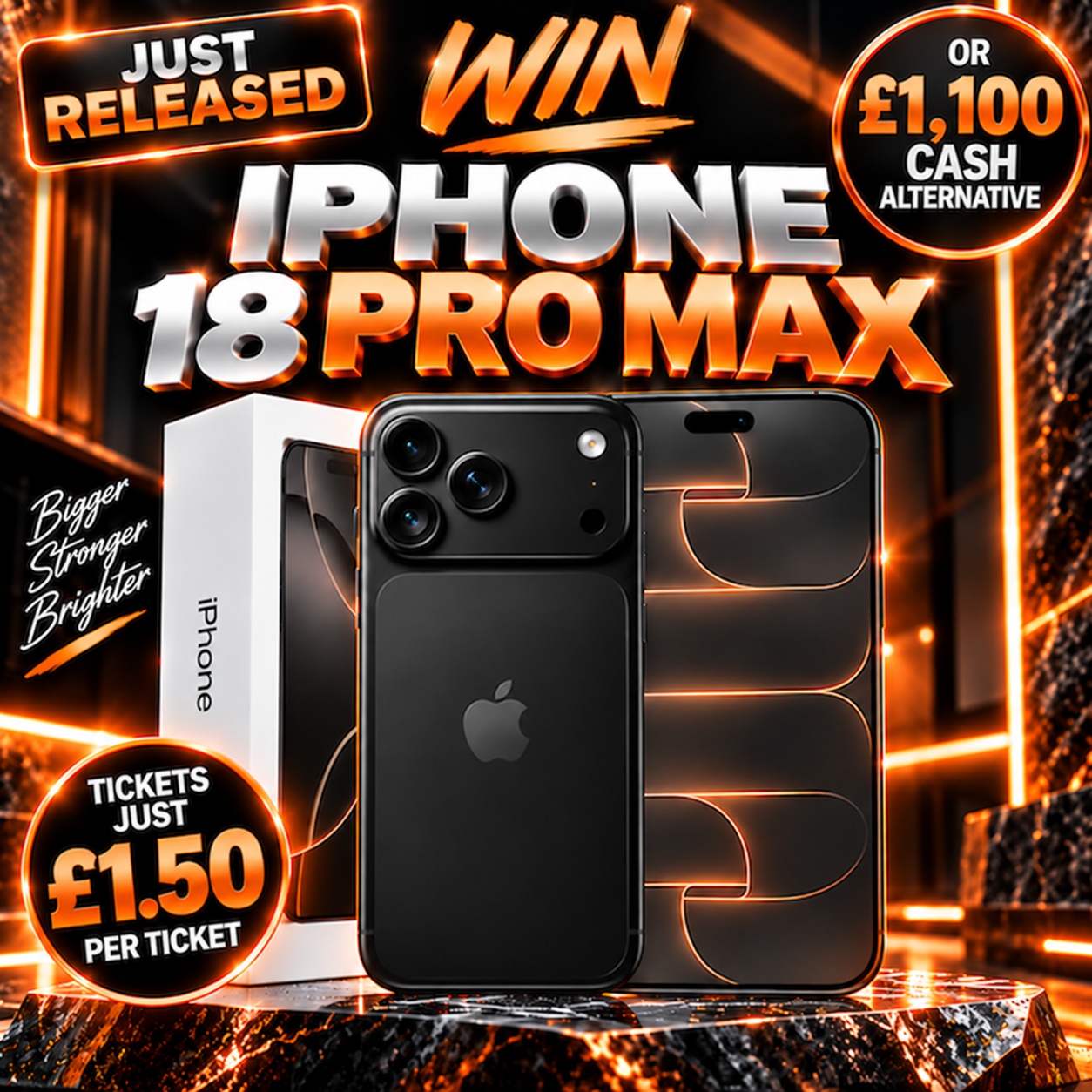 IPHONE 18 PRO MAX OR £1100 CASH