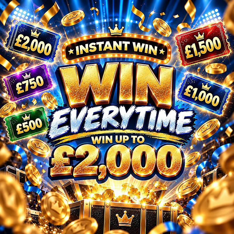 WIN EVERYTIME WIN UP TO £2,000