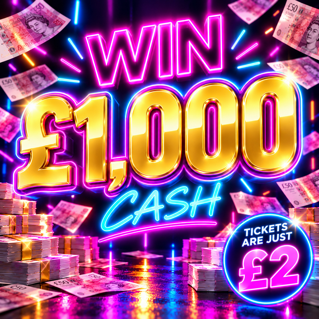 WIN £1,000 TAX FREE CASH