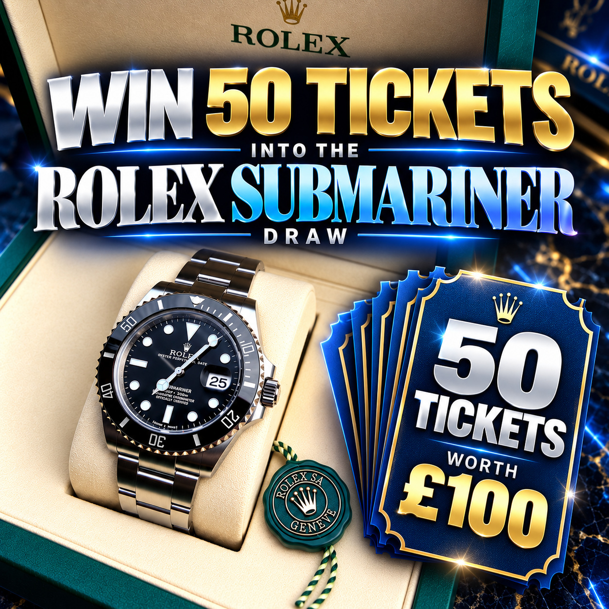 WIN 50 TICKETS INTO ROLEX + £30000 OF INSTANTS #5