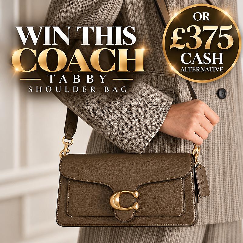 COACH TABBY LEATHER SHOULDER BAG OR £375 CASH