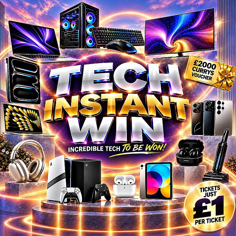 MASSIVE TECH INSTANT WINS FOR JUST £1