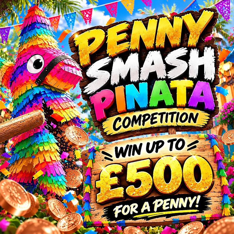 PENNY SMASH PINATA - WIN £500 INSTANTLY