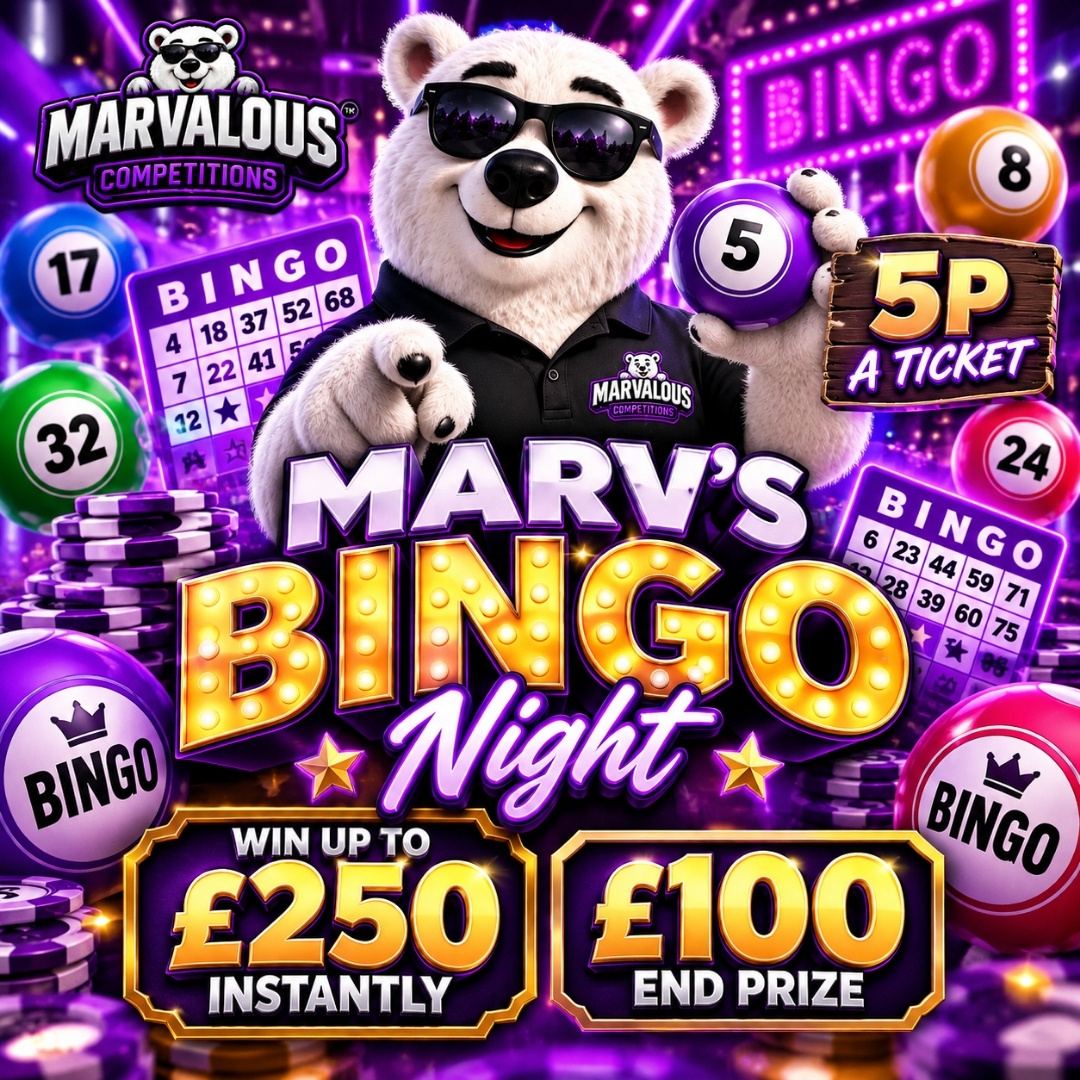 🎱 MARV’S BINGO NIGHT + LEADERBOARD🎱