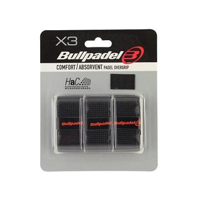 Bullpadel Padel Overgrips Black (3 pack)