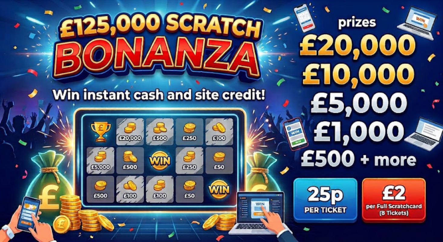 £125,000 SCRATCH BONANZA