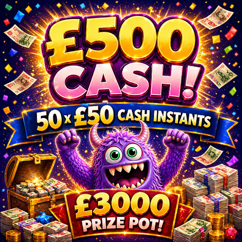 £500 Cash PLUS £2500 in Instants 6