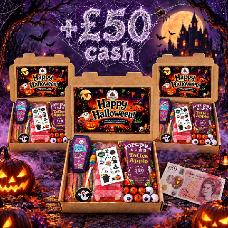 3 spooky sweets hamper + £50