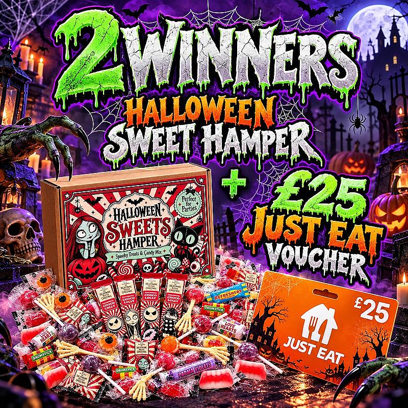 Halloween hamper + £25 just eat X2 winners!