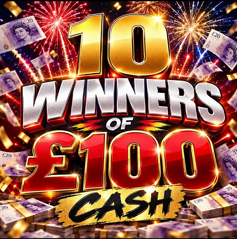 10 winner's of £100 + instants