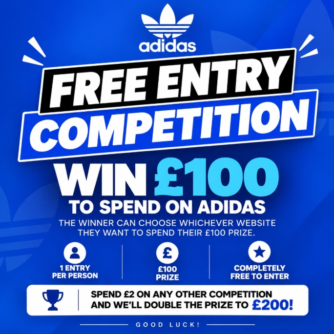 Free adidas £100 Giveaway 