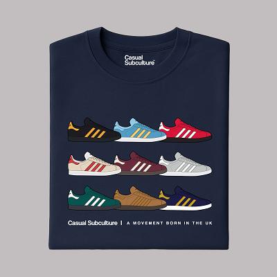 Casual Subculture Gazelle Navy T Shirt