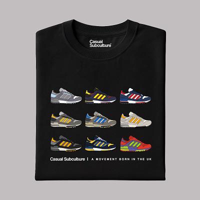 Casual Subculture adidas ZX 600 Tee - Black 