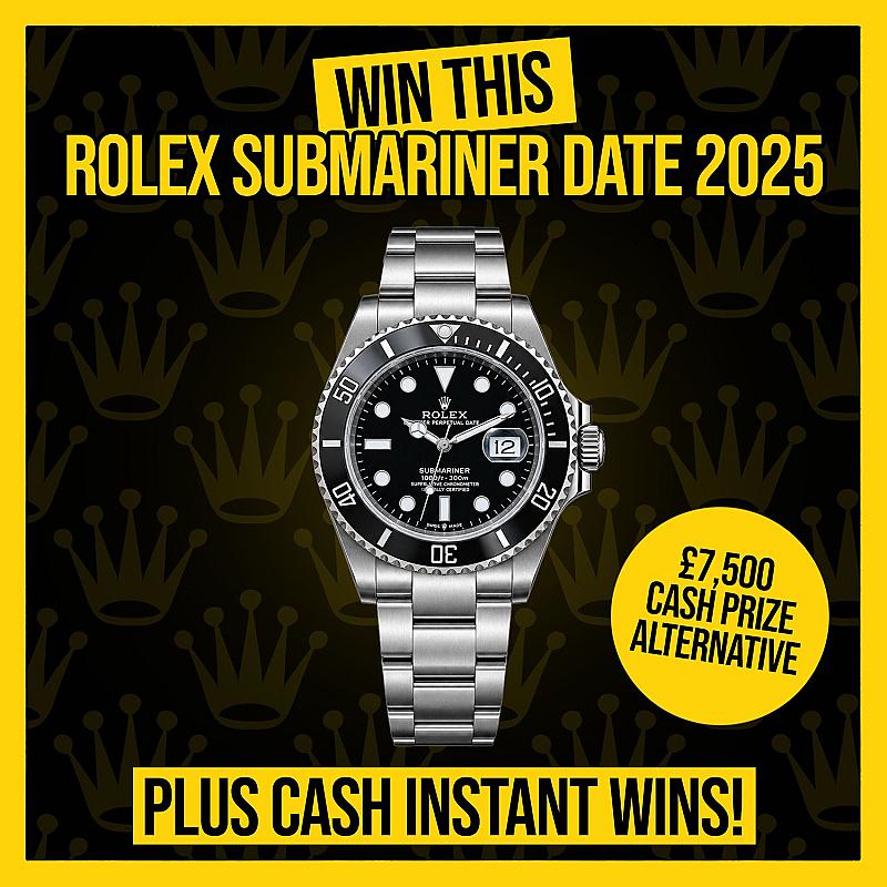 ROLEX Submariner Date 2025 (Full set) plus £50,000 Instant Wins!