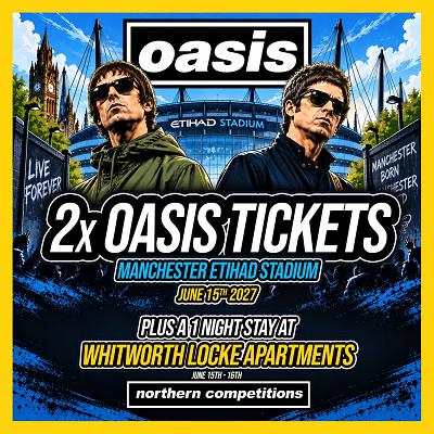 x2 Oasis Tickets Plus Apartment 