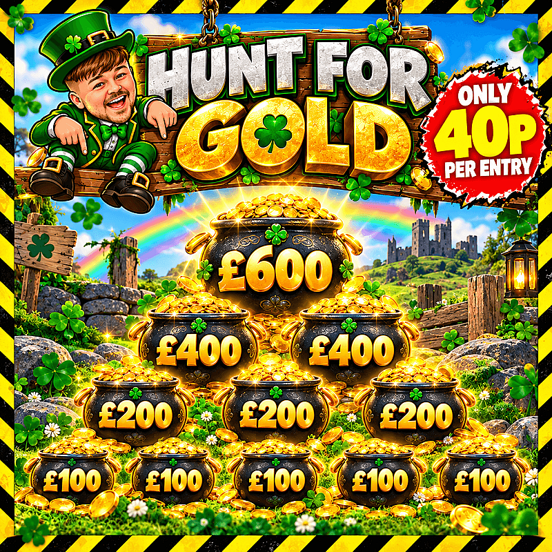 HUNT FOR GOLD - £3.5K PRIZE POT