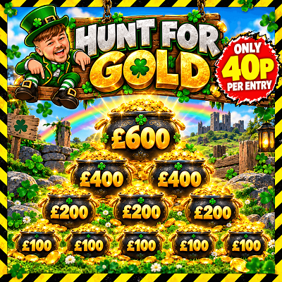 HUNT FOR GOLD - £3.5K PRIZE POT