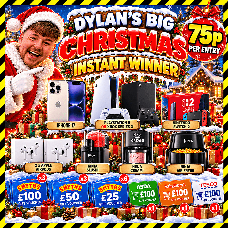 DYLANS BIG CHRISTMAS INSTANT WINNER 🎉