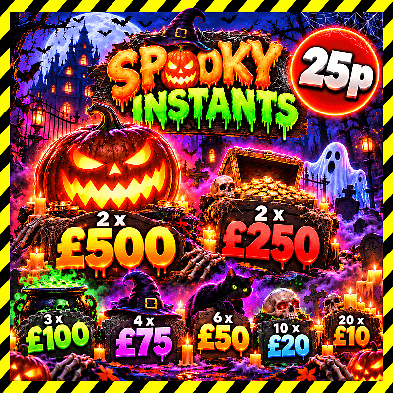 SPOOKY INSTANTS IS HERE.... £3,OOO TO BE WON! 👻