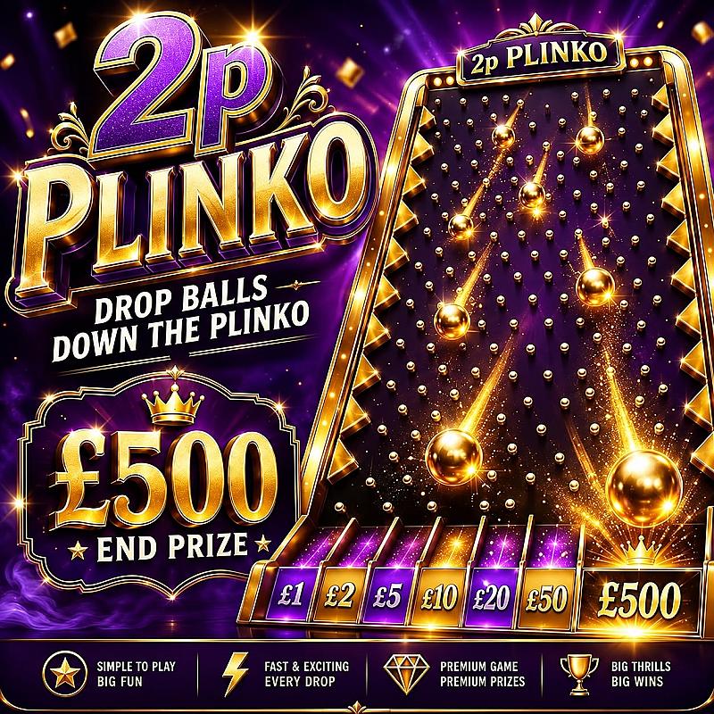 New 2p Plinko!! Huge cash Instants and ticket bundles