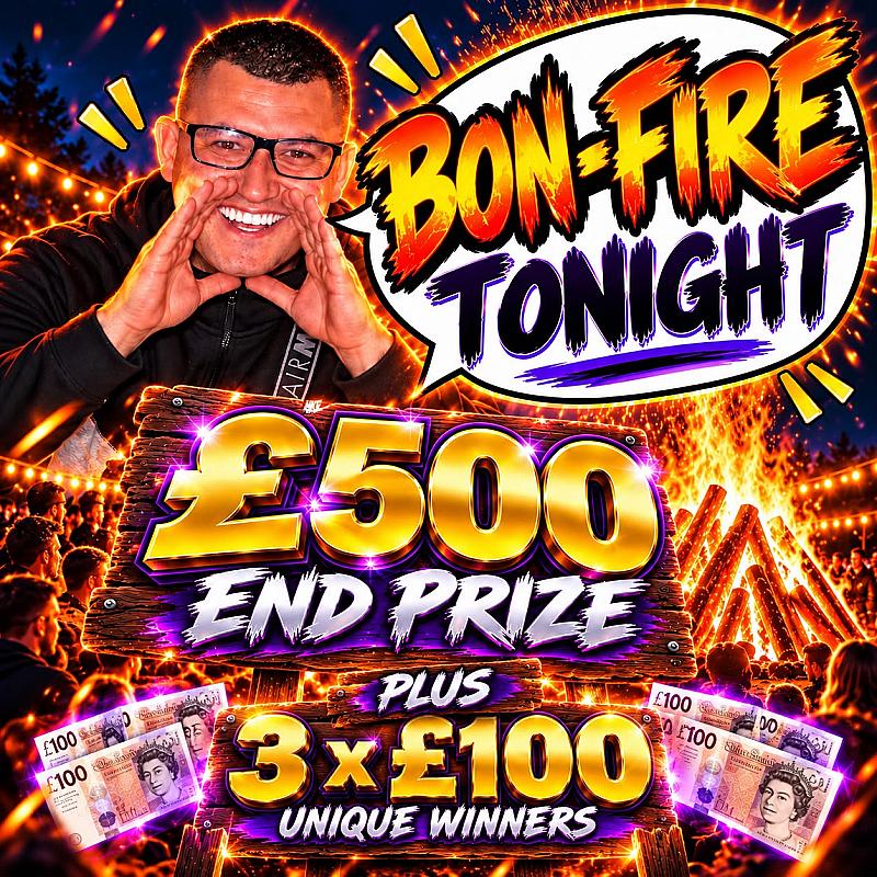 Bon-FIRE TONIGHT!!! Emoji Hunt with £500 End Prize Plus 3 x £100 Unique runner up prizes