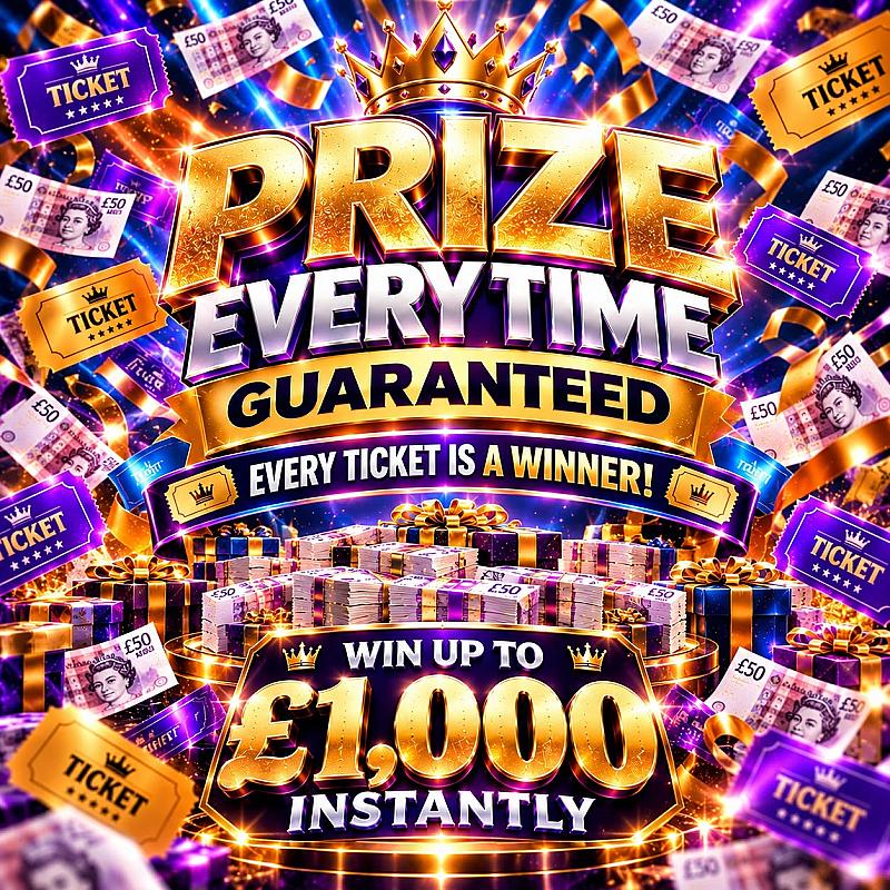 New Prize Everytime with 2 x Unique £200 End Prize Winners