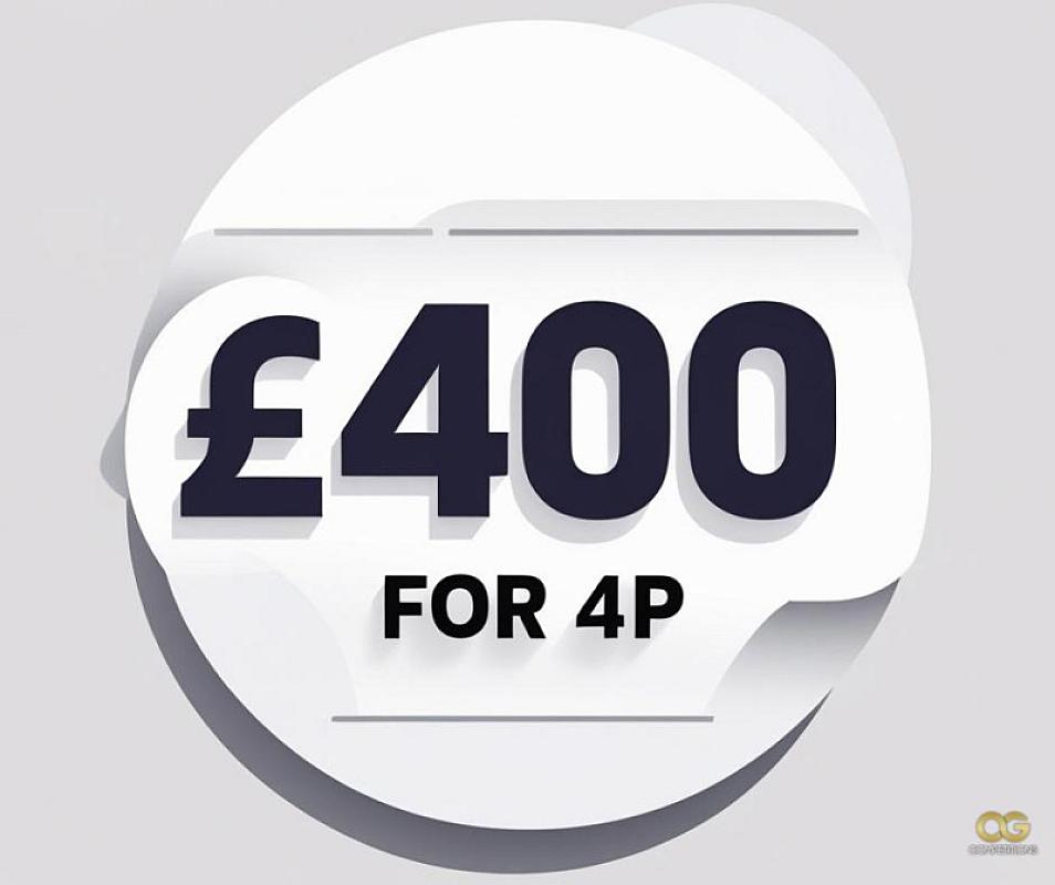 £400 For 4p