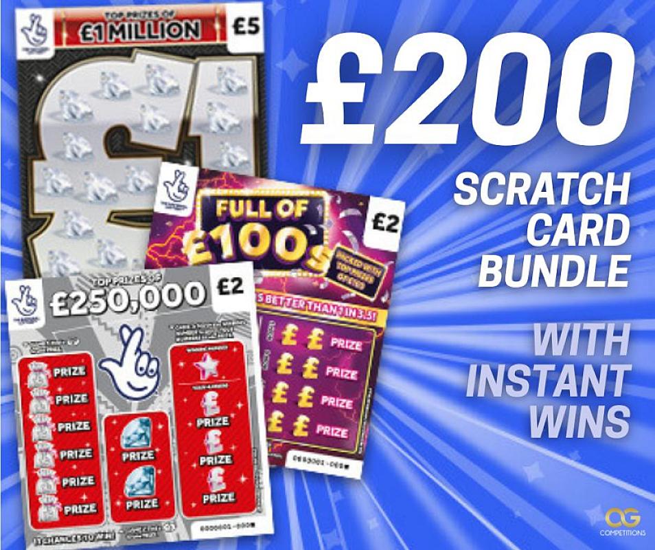 £200 Scratchcard Bundle With Instant Wins