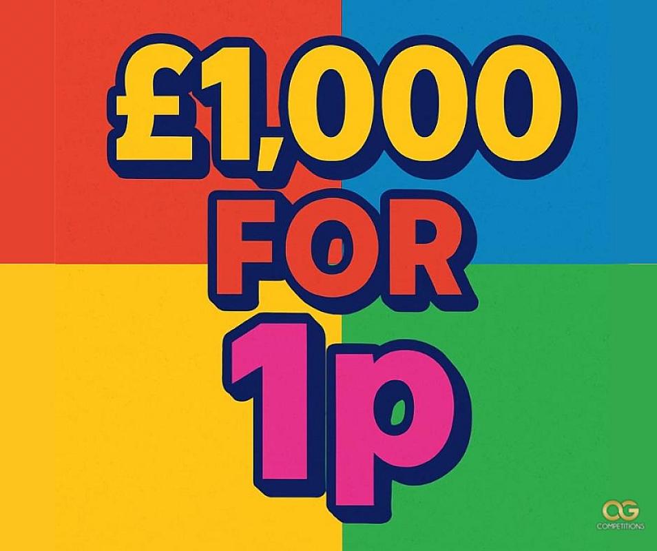 £1,000 For 1p #8 With Instant Wins
