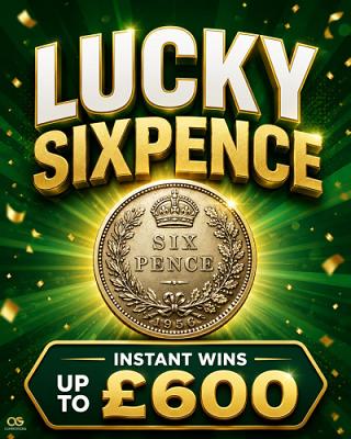 Lucky Sixpence £600 Cash