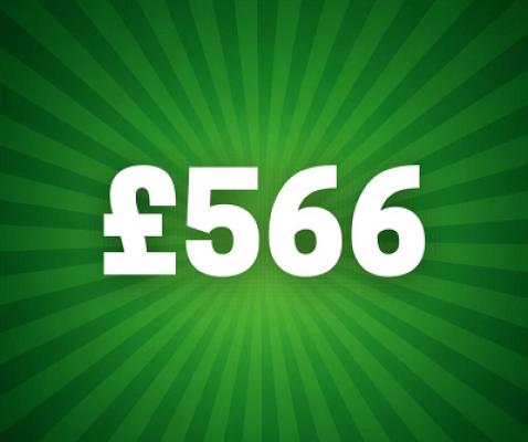 £566 CASH