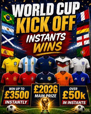 OG's World Cup £2,026 Cash 