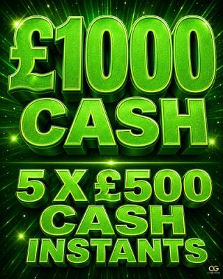 £1,000 Cash with 5 x £500 Cash Instants 