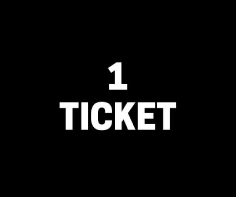 1 x TICKET INTO CHEEKS ON SEATS