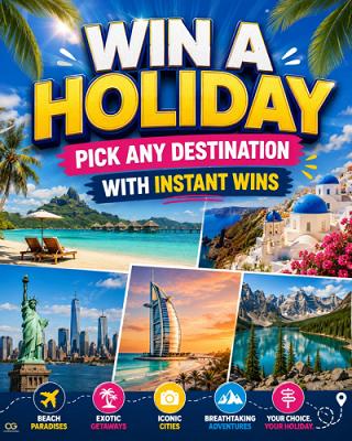 Pick Your Own Holiday Worth £3,000