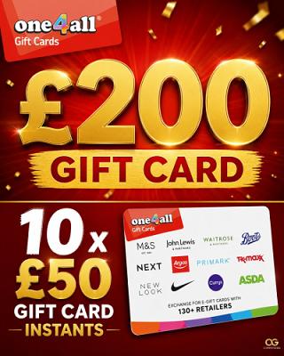 £200 One4All Gift Card With 10 x £50s
