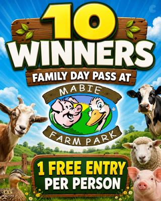 10 x WINNERS, MABIE FARM PARK FAMILY DAY PASSES