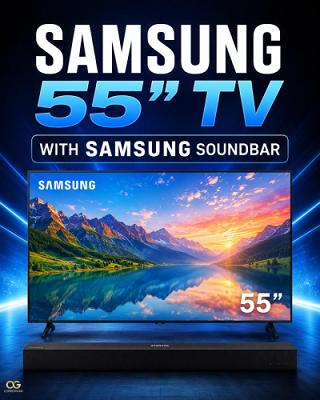 Samsung 55" Ultra HD TV With Soundbar OR £400 Cash
