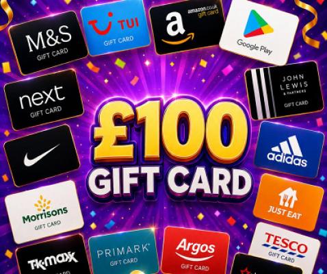 £100 GIFT CARD OF CHOICE