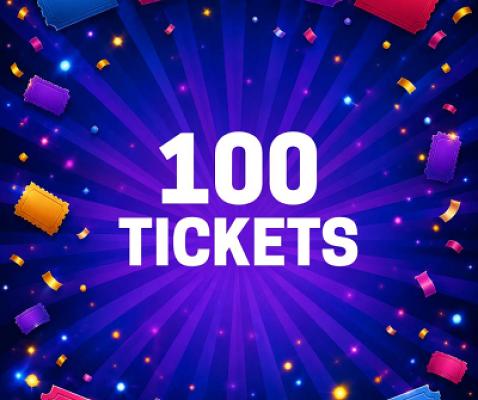 100 x TICKETS INTO OPEN SESAME