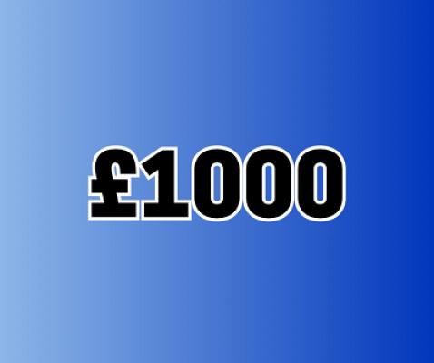 £1,000 CASH