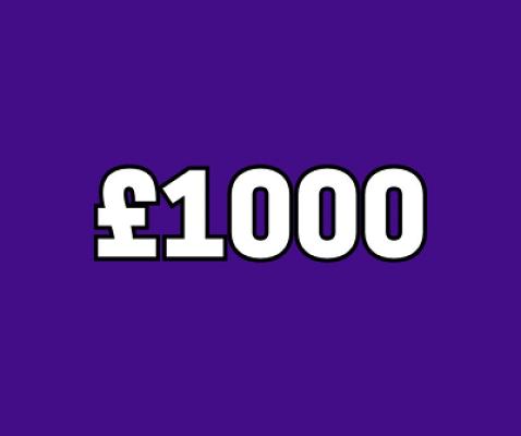 £1,000 CASH