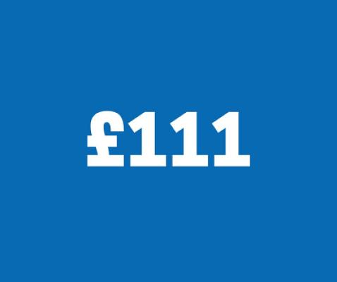 £111 CASH