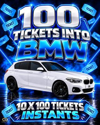 100 x Tickets Into BMW, 2 Tickets Each