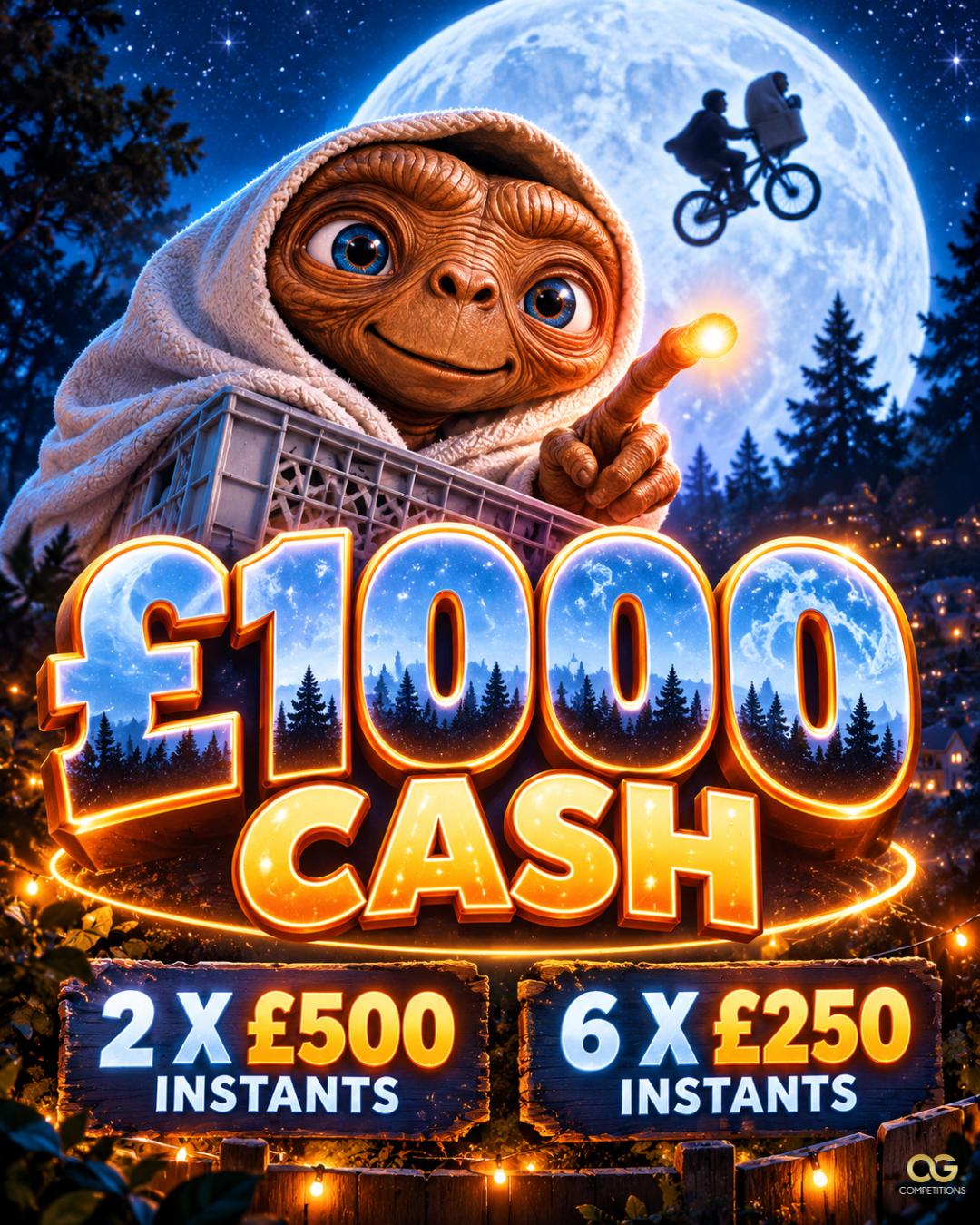 £1,000 Cash With Instants