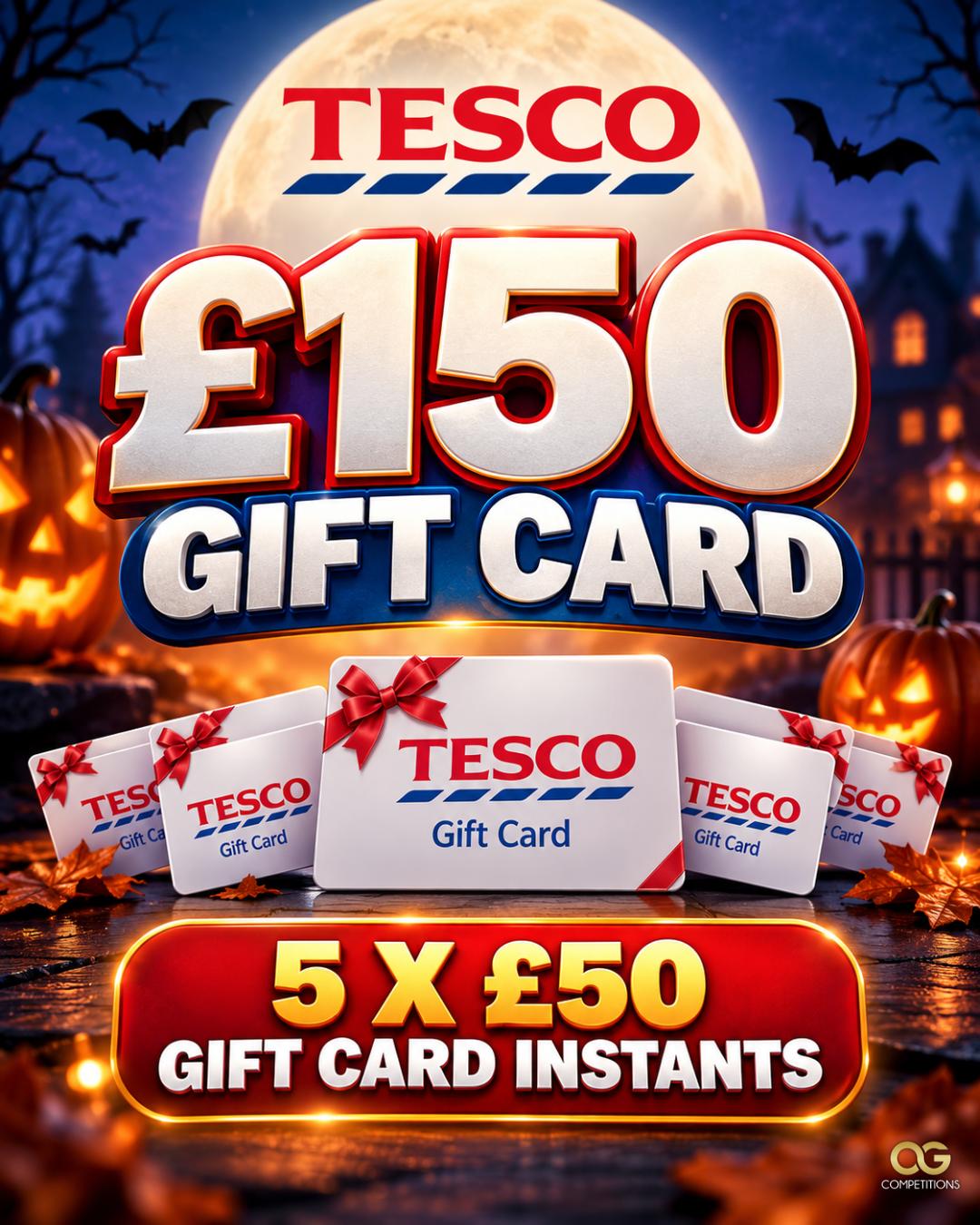 £150 Tesco Gift Card With Instants