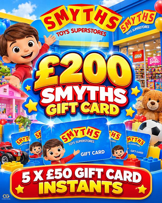 £200 Smyths Gift Card With Instants