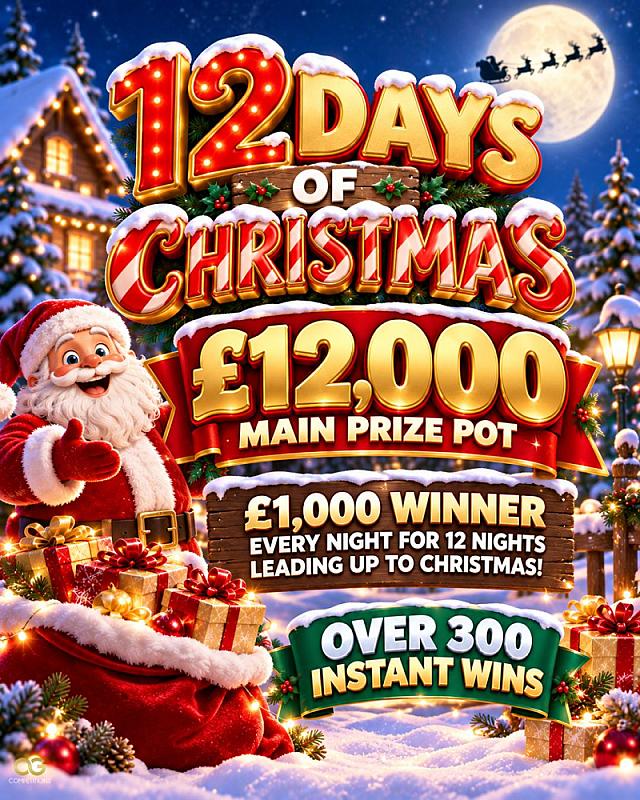 12 Days Of Christmas, 12 x Winners Of £1,000 Cash