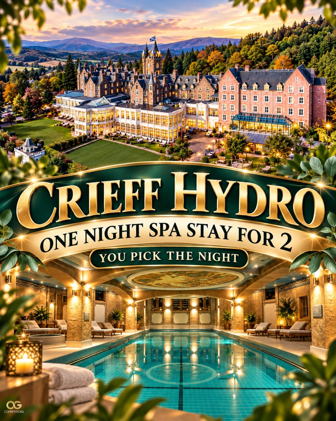 Crieff Hydro One Night Spa Stay For Two